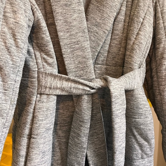 Club Monaco Quilted Blanket Coat - Grey - Picture 14 of 16